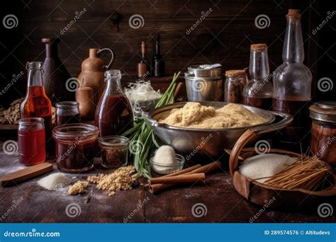 Root Beer Making Ingredients Spread on a Table Stock Photo - Image of sassafras, homemade: 289574576