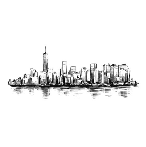 Drawing background of New York skyline 44276726 Vector Art at Vecteezy