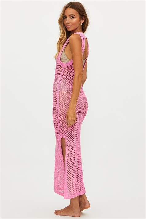 Holly Dress Prism Pink Cover Up Dress Beach Riot