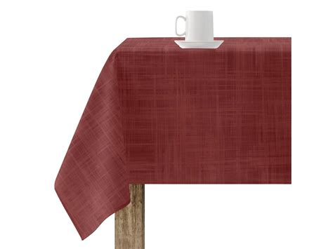 Nappe Enduite Anti Taches Christmas Rouge De 140x140 Cm