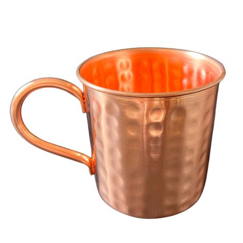 Caneca Martelada De Cobre Original Moscow Mule Borda 350 Ml