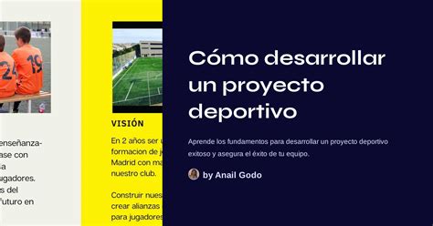 Cómo desarrollar un proyecto deportivo