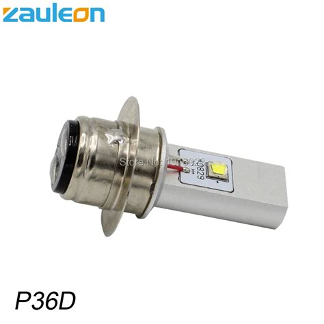 Zauleon 1pcs P36D BPF 6V 12V DC LED Motorcycle Headlight 20W 970LM ...