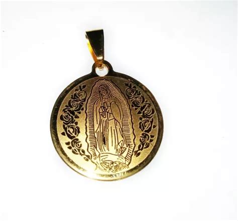 Medalla Virgen De Guadalupe Dije Acero Inoxidable Protecci N En Venta