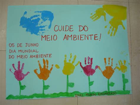 Cartaz Meio Ambiente Para Educa O Infantil Na Escola Painel E Mural