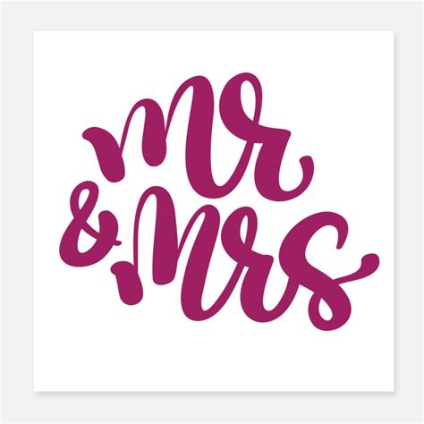 Mr And Mrs Posters Unique Designs Spreadshirt