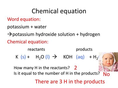 Potassium And Water Equation