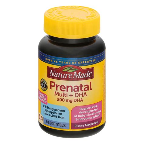 Nature Made Prenatal Vitamins With Dha Nutrition Facts Besto Blog