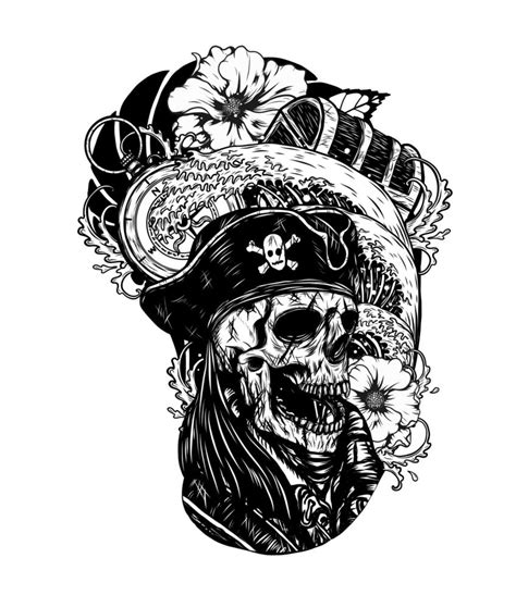 Pirate Skull With Hat Tattoo