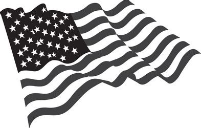 American Flag Grayscale Vector Images (46)