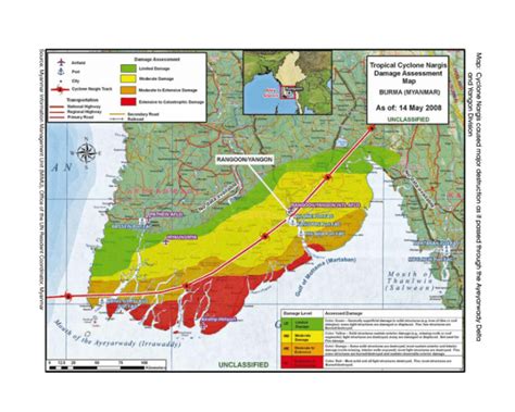 Cyclone Nargis Map