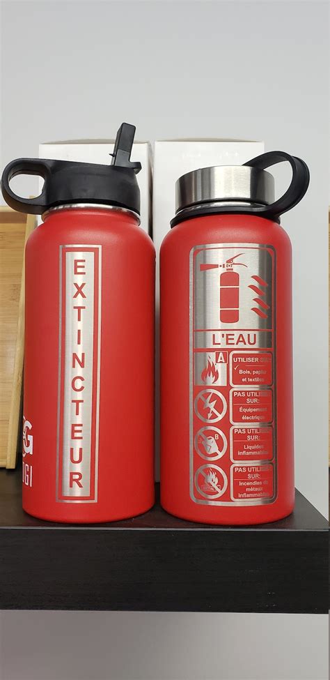 Fire Extinguisher 32oz Water Bottle Etsy