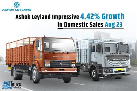 Ashok Leylands Impressive 442 Growth In Domestic Sales Aug 23