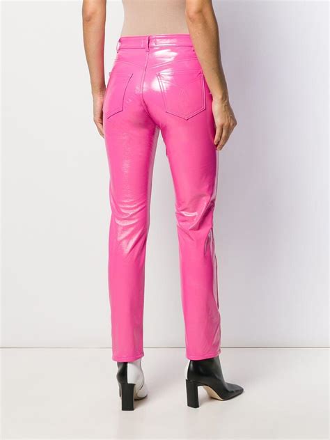 Pink Vinyl Trousers Atelier Yuwaciaojp