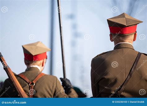 Polish Cavalry on Horseback in Full Armament. Editorial Stock Photo ...