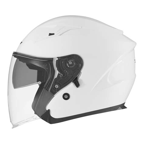 Casque Nox N128 Blanc Perle Casque Jet Scooter