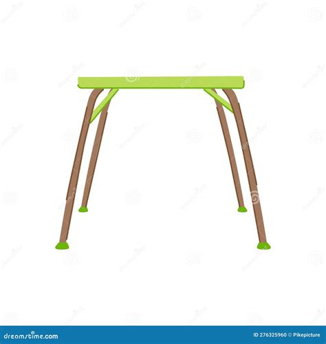 Chair Folding Table Cartoon Vector Illustration Stock Vector ...