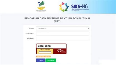 Cek Bansos Siks Kemensos Go Id Dan Cekbansos Siks Kemsos Go Id