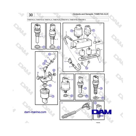 Volvo Penta Tamd Contacts And Sensors