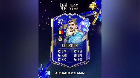 Thibaut Courtois Toty Card Coming Stats Predicted Fifa 23 Team Of The