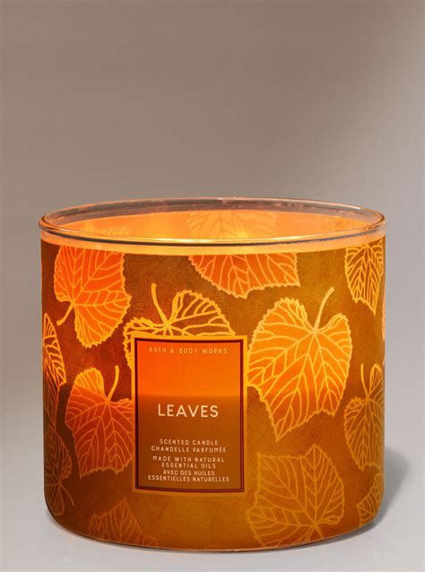 Leaves 3 Wick Candle Bath And Body Works