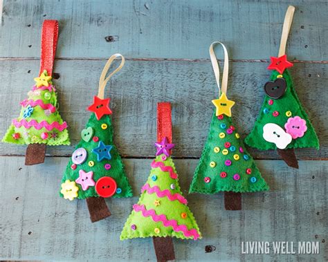 Felt Christmas Tree Ornaments