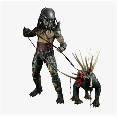 Hot Toys Predator Movie Masterpiece Tracker Predator Collectible Figure With Hound Action Figure