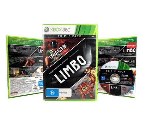 3 Game Triple Pack Limbo Trials Hd Splosion Man Xbox 360 Mint