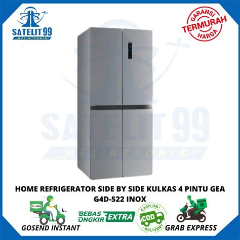 Jual Home Refrigerator Side By Side Kulkas Pintu Gea G D Inox