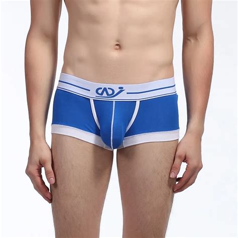 Buy Man Sexy Modal Spandex Boxers Shorts Underwear U Convex Knitted Gay Male