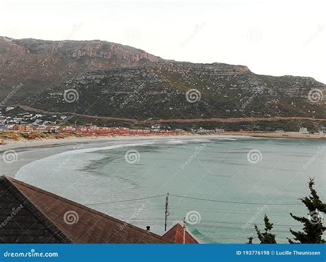 Ocean view Fish Hoek beach stock photo. Image of waterway - 193776198