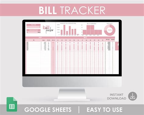 Bill Tracker, Monthly Bill Tracker, Bill Tracking Sheet, Track Bills, Bill Tracking Google, Bill ...