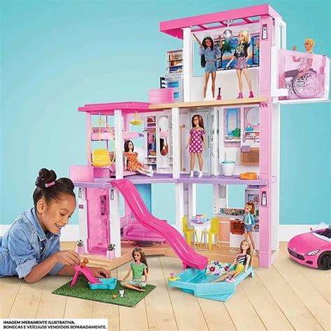 Casa Da Barbie Dos Sonhos 76 Cm 3 Andares Ffy73 Mattel