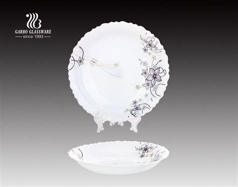 China 85inch Glass Dinner Opal Glass Plate Tableware With Chinese Supplier