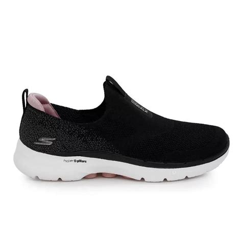 Tênis Feminino Skechers Go Walk 6 Glimmering Preto 124502 Preto Netshoes