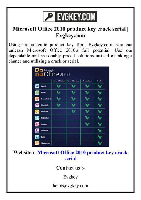 Ppt Microsoft Office Product Key Crack Serial Evgkey