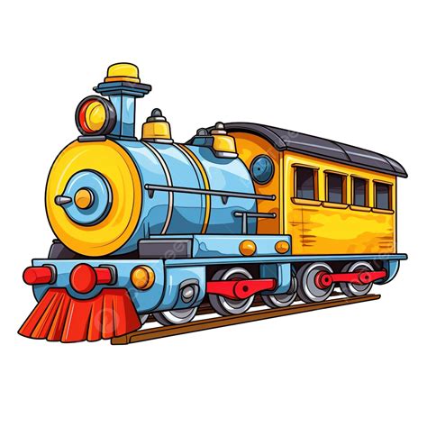 Kids Colorful Cartoon Train, Train Clipart, Cartoon Clipart, Kids ...