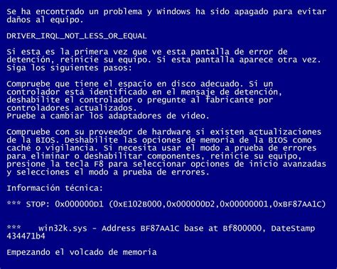 Pantallazo Azul Causas Y Soluciones Sencillo Y R Pido La Red