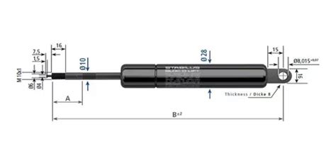 Amortiguador Stabilus Bloc O Lift 869856