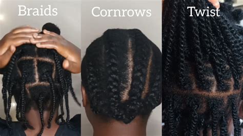 How To Make Cornrows Braids And Twist On Natural Hair Beginners