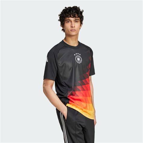 Germany EURO 2024 Pre Match Jersey Black Football Shirt Culture