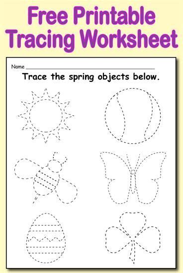 Worksheet Tracing Spring Lookbook Education