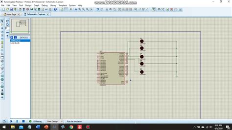 Simulasi Running Led Atmega 32 Dengan Atmel Proteus YouTube