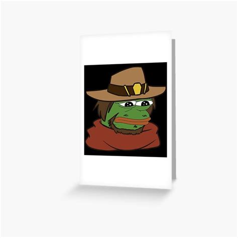 "Pepe the frog meme cowboy" Greeting Card for Sale by Omeris | Redbubble