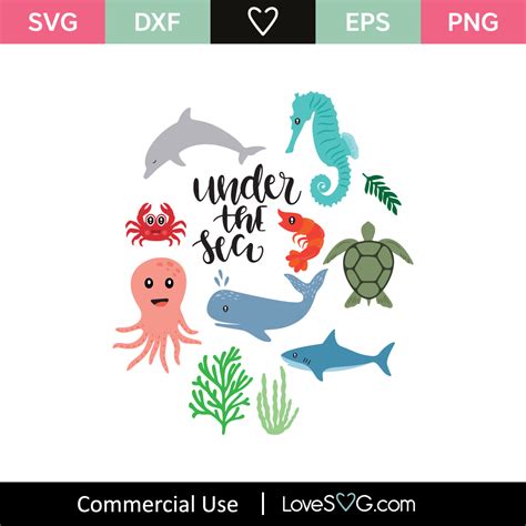 Under The Sea Designs Svg Cut File Lovesvg