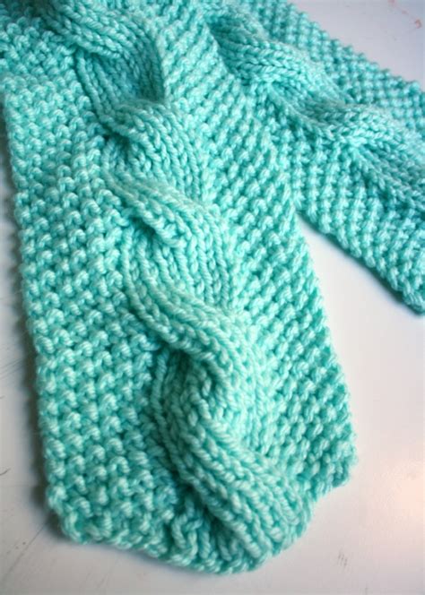 Bulky Knit Reversible Cable Scarf Pattern Picture Healer Feng Shui