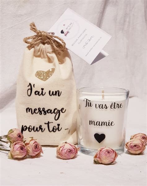 Bougie Message Tu Vas Tre Mamie Atelier Savonnerie