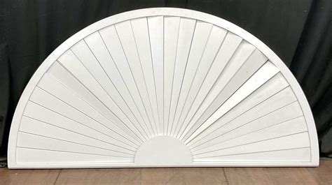 Lot Half Round Sunburst Wooden Window Shutter Arch