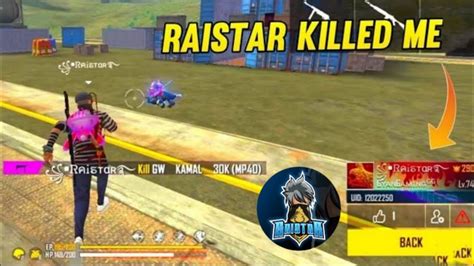 Raistar Killed Me 😥 Raistar In My Gamerai Star Solo Vs Squad