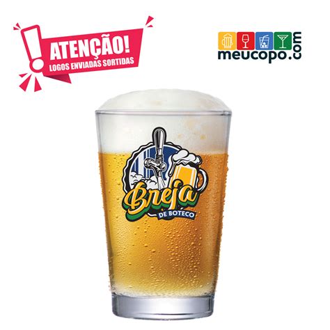 Jogo De Copos Para Cerveja R Tulo Caldereta Ml Pcs